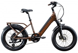 ΠΟΔΗΛΑΤΟ Lombardo Aurelia Compact E-Bike 20 Brown Matt - Coffee Version DRIMALASBIKES